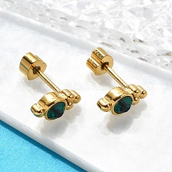 Ion Plating(IP) 304 Stainless Steel Stud Earrings&nbsp;EJEW-A118-17G-01