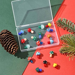 24Pcs 10 Colors Handmade Lampwork Beads Strands&nbsp;LAMP-FS0001-71