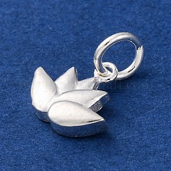 925 Sterling Silver Lotus Charms&nbsp;STER-G045-03S