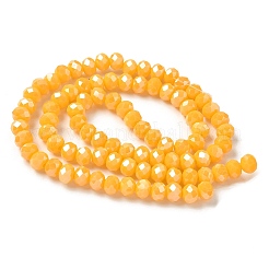 Opaque Solid Color Glass Beads Strands&nbsp;EGLA-XCP0001-19