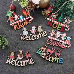 8Pcs 8 Style Christmas Decorative Wooden Door Sign&nbsp;sgFIND-SZ0005-74