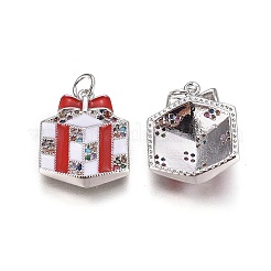 Brass Cubic Zirconia Pendants&nbsp;ZIRC-I028-01P