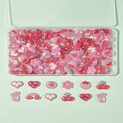 120Pcs 8 Style Plastic Enamel Cabochons&nbsp;KY-FS0001-38