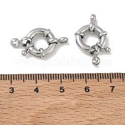 Brass Spring Ring Clasps&nbsp;KK-CBAD851-02P-03