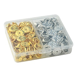 100Pcs 2 Colors Iron Butterfly Clutches Pin Backs&nbsp;IFIN-FS0001-37