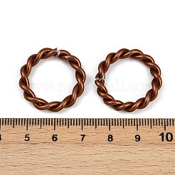 アルミクイックリンクコネクター  ツイストラウンドリング  サドルブラウン  24~24.5x3.5~4mm  内径：17~17.5mm&nbsp;ALUM-H002-01-18