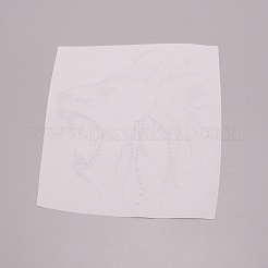 ライオンキラキラホットフィックスラインストーン  パッチにアイロン  ドレスシューズ衣服装飾  クリスタル  185x185x2mm&nbsp;DIY-WH0257-73
