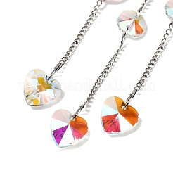 Natural Rose Quartz Chip & Iron Suncatchers&nbsp;HJEW-G028-03A