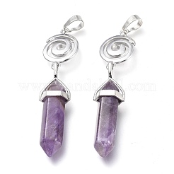 Natural Amethyst Pointed Big Pendants&nbsp;G-D0021-01P-06
