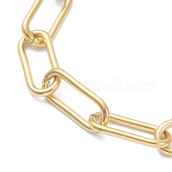 304 Stainless Steel Paperclip Chains Bracelets&nbsp;BJEW-I293-09G