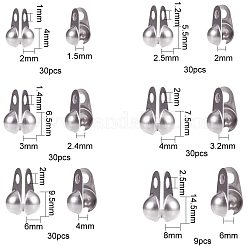 304ステンレススチールボールチープ  ステンレス鋼色  8x2cm&nbsp;STAS-PH0004-15P