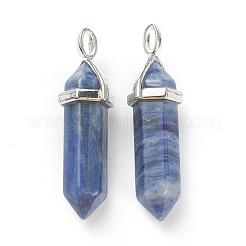 Natural Sodalite Pointed Pendants&nbsp;X-G-M378-01P-A18