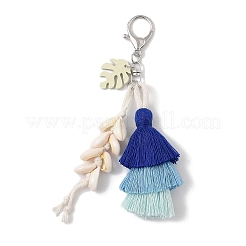 Handmade Macrame Nylon Thread Pendant Decorations&nbsp;HJEW-P019-11P-03