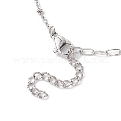 304 Stainless Steel Cable Chain Satellite Chain Bracelet Making&nbsp;AJEW-JB01515-01