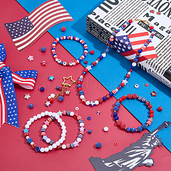 Independence Day Theme Acrylic Beads Kits&nbsp;TACR-PH0001-89