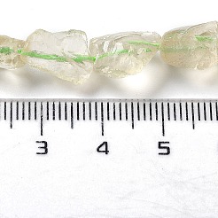 未加工の天然トパーズビーズ連売り  ナゲット  8.5~13.5x6.5~9x5~7mm  穴：0.9mm  約18~21個/連  7.28''~7.87''（18.5~20センチメートル）&nbsp;G-P528-B02-02
