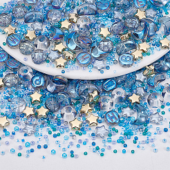 DIYビーズキット505個  混合スタイルのガラスビーズを含む  CCBプラスチックビーズ  混合図形  ミックスカラー  2~10x2~14x1.5~7.5mm  穴：0.7~3.5mm&nbsp;DIY-NB0014-27D