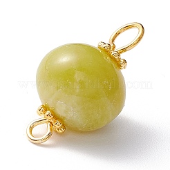 Natural Olive Jade Links Connectors&nbsp;PALLOY-JF01091-05