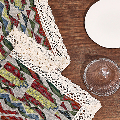 Geometric Pattern Burlap Table Runner&nbsp;AJEW-WH0258-754
