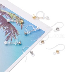 10 Pairs Plastic Clip-on Earring Findings&nbsp;STAS-UN0024-79