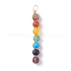 Natural & Synthetic Chakra Gemstone Pendants&nbsp;PALLOY-JF01166