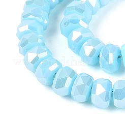 Electroplate Opaque Glass Beads Strands&nbsp;EGLA-N022-05B-A02