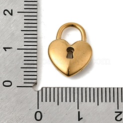 304ステンレススチールチャーム  ラインストーン付き  イオンプレーティング（ip）  ゴールドカラー  ロック  15x11.5x4mm  穴：5.5x5.5mm&nbsp;STAS-B128-21B-G