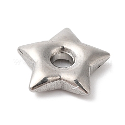 304ステンレスペンダント  ステンレス鋼色  スター  14.5x15x3mm&nbsp;X-STAS-D049-02A