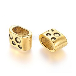 Tibetan Style Alloy Slide Charms&nbsp;TIBEB-L004-037AG