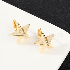 Brass Hoop Earrings&nbsp;EJEW-Q016-10G