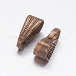 鉄はベイルにスナップ  アンティークブロンズ  8.5x3.5x4mm  穴：2.5x7.5mm&nbsp;IFIN-F136-05AB