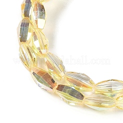 Electroplate Glass Beads Strands&nbsp;GLAA-Q101-03B-HP02