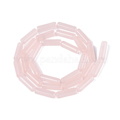 ジェイド風ガラスビーズ連売り  ラッパ  ピンク  12.5~13x4~4.5mm  穴：0.6~0.9mm  約28~29個/連  14.57~15.16インチ（37~38.5cm）&nbsp;GLAA-N070-01A-B02