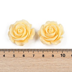 合成サンゴ刻まれたビーズ  染め  花  きいろ  28x14mm  穴：1.3mm&nbsp;CORA-M001-03E
