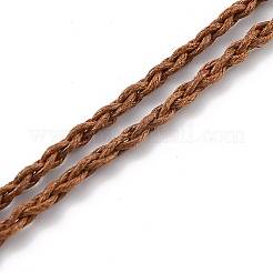 ネックレスメイク  ワックスコードとウッドビーズ付き  ココナッツブラウン  29-7/8インチ（76~81cm）&nbsp;FIND-P030-A02-01