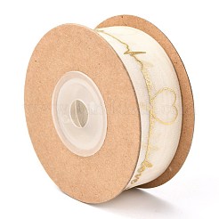 オーガンジーリボン  ギフト包装用  バレンタイン・デー  結婚式  飾る誕生日パーティー  言葉  1インチ（25mm）  約10.9ヤード（10m）/ロール&nbsp;SRIB-F010-08E