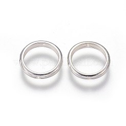 スターリングシルバービーズフレーム  リング  銀  12x2mm  穴：0.8mm  10mm内径&nbsp;X-STER-E062-06S