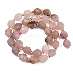 Natural Violet Strawberry Quartz Beads Strands&nbsp;G-N342-149I-05