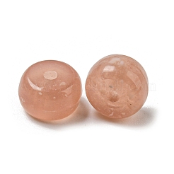 不透明なアクリルビーズ  ロンデル  ダークサーモン  8x5mm  穴：1.6mm&nbsp;OACR-H037-03A