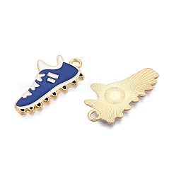 Rack Plating Alloy Enamel Pendants&nbsp;ENAM-N056-387KCG-02