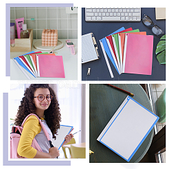 10Pcs 5 Colors Plastic File Folder with Clip&nbsp;AJEW-GA0010-71