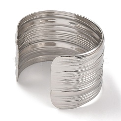 304 Stainless Steel Cuff Bangles for Women&nbsp;BJEW-D050-01S