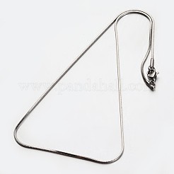 Non-Tarnish 304 Stainless Steel Square Snake Chain Necklaces&nbsp;NJEW-M114-32-P