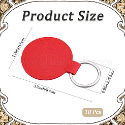 10Pcs PU Leather Keychains&nbsp;KEYC-CL0001-34B