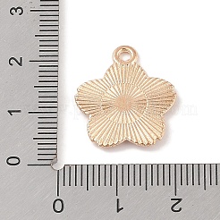 合金エナメルチャーム  ライトゴールド  花のチャーム  ピンク  20x18x1mm  穴：1.8mm&nbsp;ENAM-Z010-25D-KCG