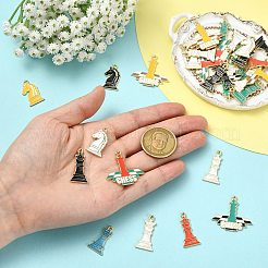 60Pcs Alloy Enamel Pendants&nbsp;FIND-CJC0027-12