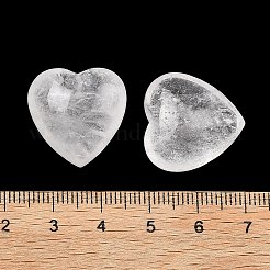 Natural Quartz Crystal Heart Palm Stones&nbsp;G-P609-A01-01
