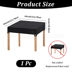 オックスフォード布のテーブルと椅子のカバー  ブラック  1117.6x1117.6x101.6mm&nbsp;AJEW-WH20070-218B-01