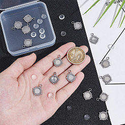 DIY Blank Dome 304 Stainless Steel Sun Pendants Making Kits&nbsp;DIY-UN0006-59