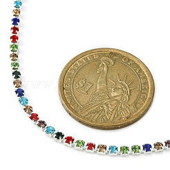 Colorful Rhinestone Tennis Necklace&nbsp;NJEW-JN04451